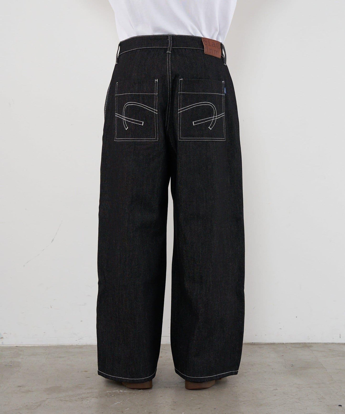 【CIAN DENIM/藍色牛仔】寬腿喇叭褲
