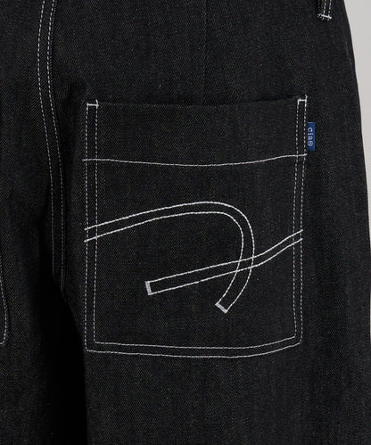 【CIAN DENIM/藍色牛仔】寬腿喇叭褲