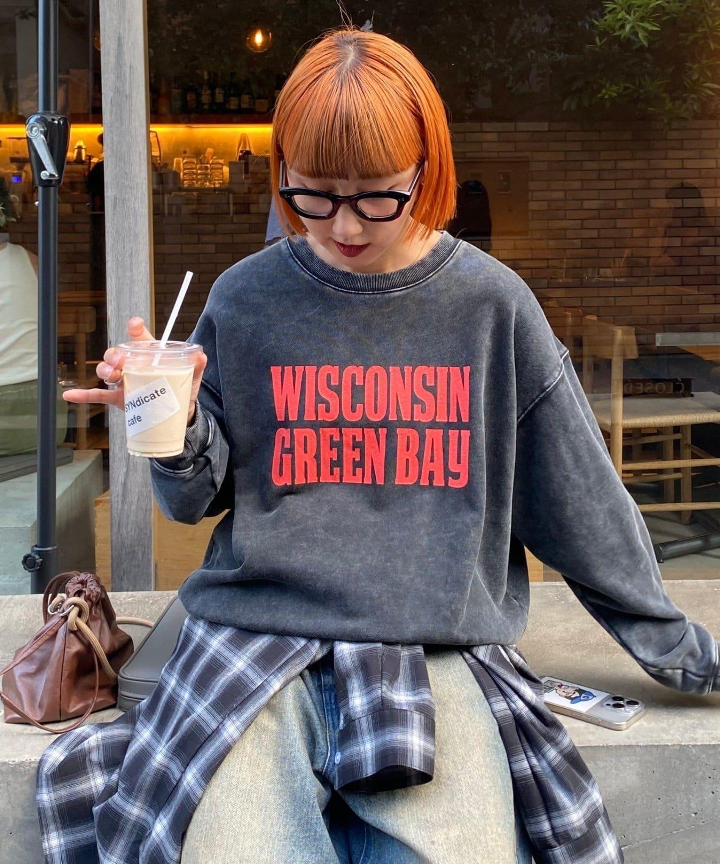 【男女同款】新款酸洗標誌衛衣