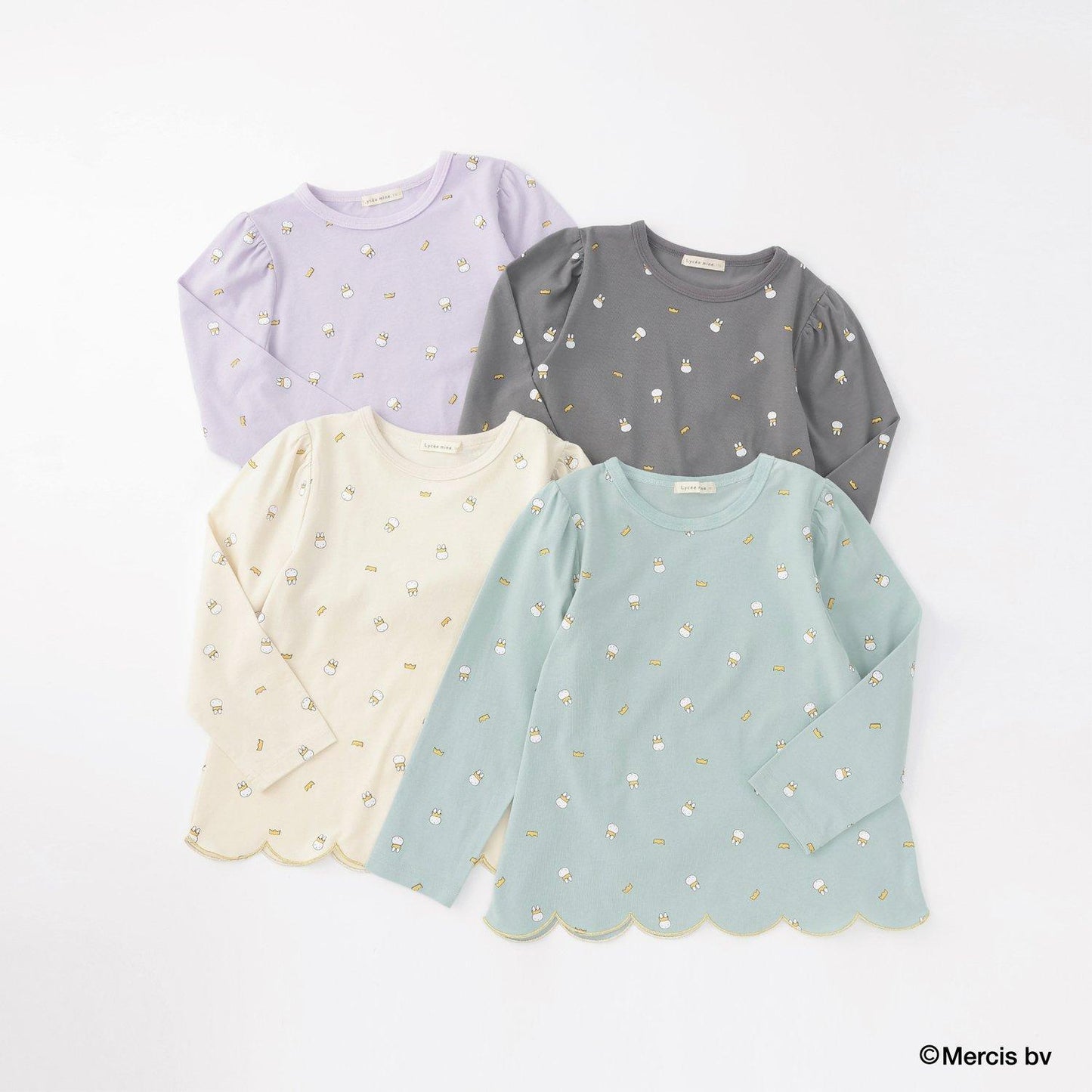 【商品】【Miffy】全印花下襬波浪邊A字T恤