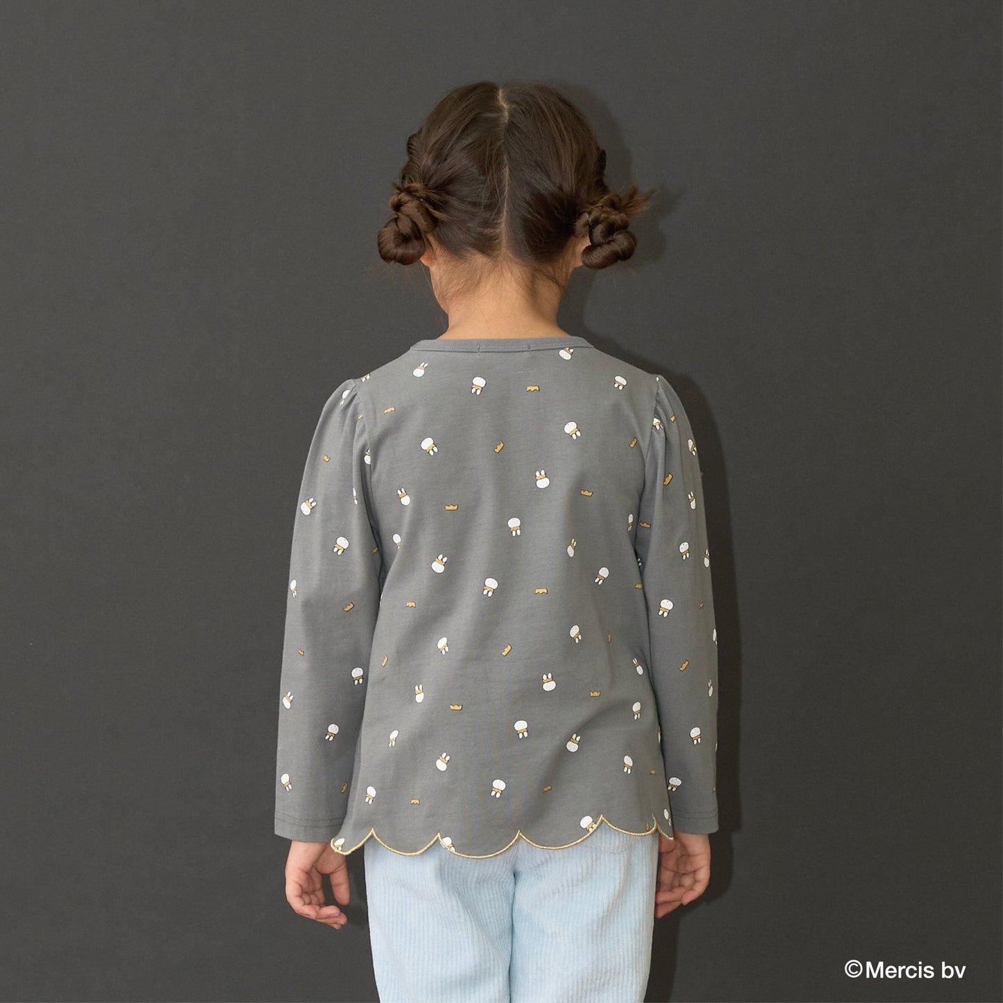 【商品】【Miffy】全印花下襬波浪邊A字T恤