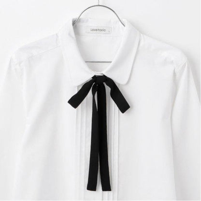【畢業服】【典禮】【易打理】蝴蝶結領襯衫