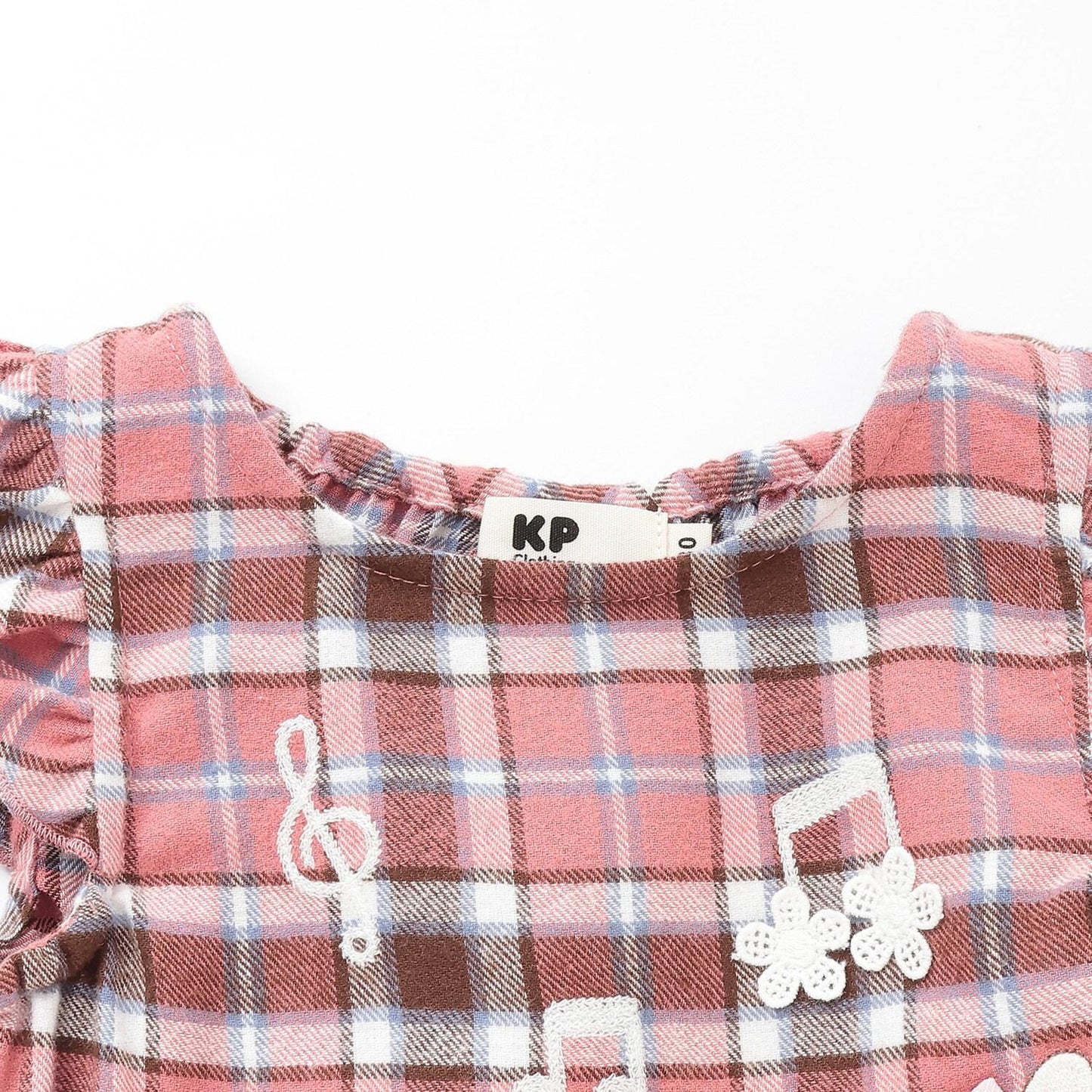 mimi醬格子圖案上衣和燈籠褲套裝