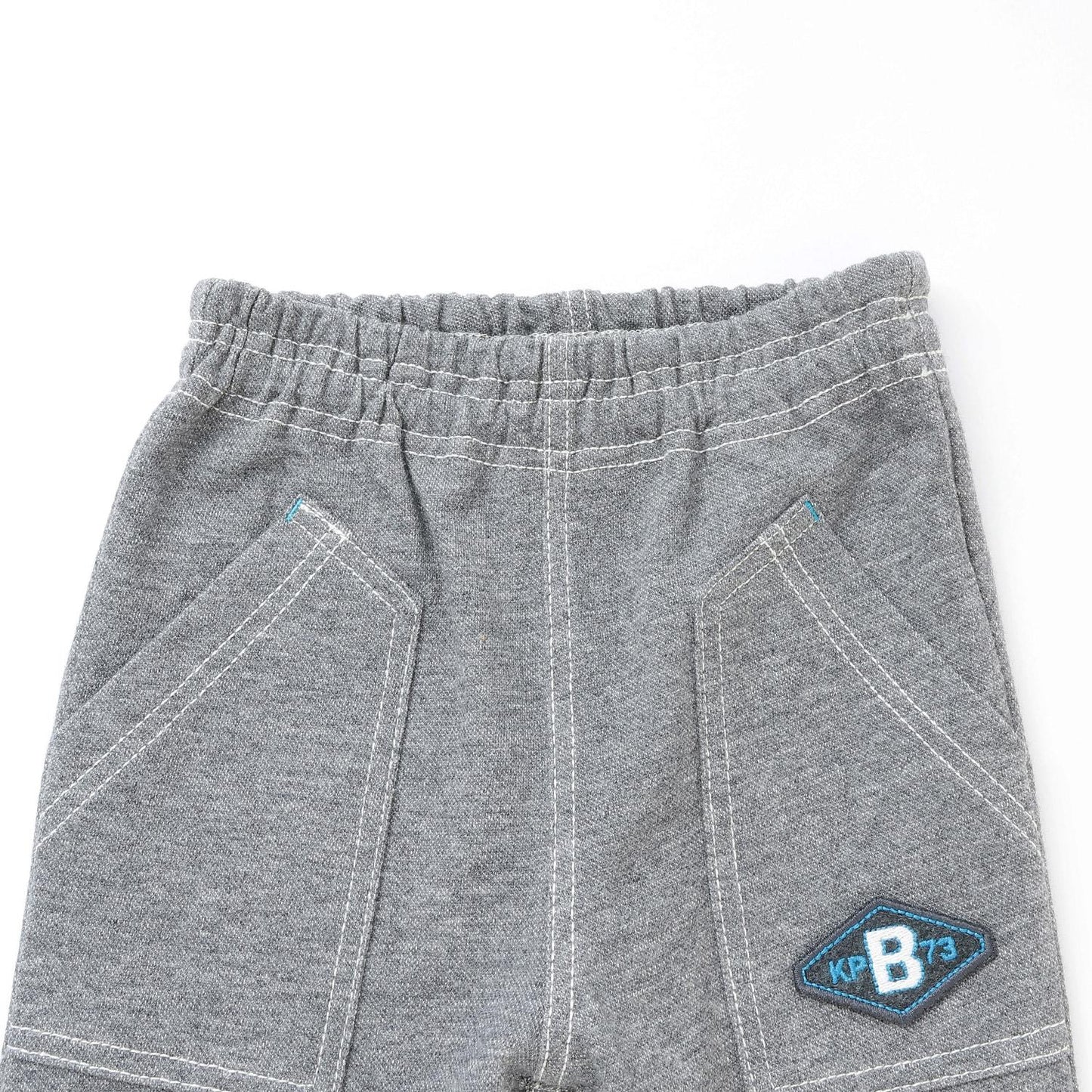 牛仔風針織斜紋長褲