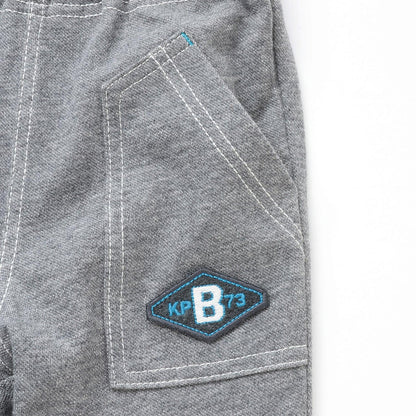 牛仔風針織斜紋長褲