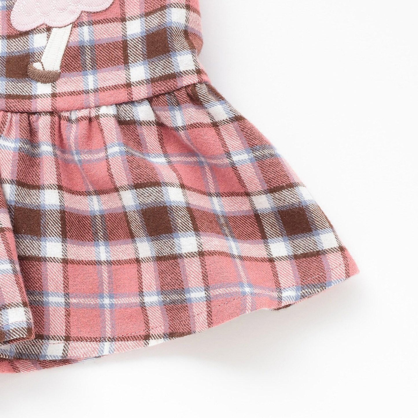 mimi醬格子圖案上衣和燈籠褲套裝