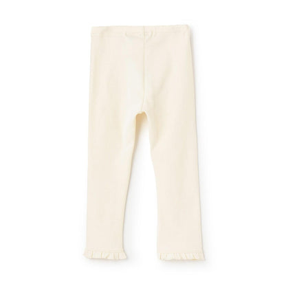 下襬迷你荷葉邊 彈力微絨打底褲【10分長度】