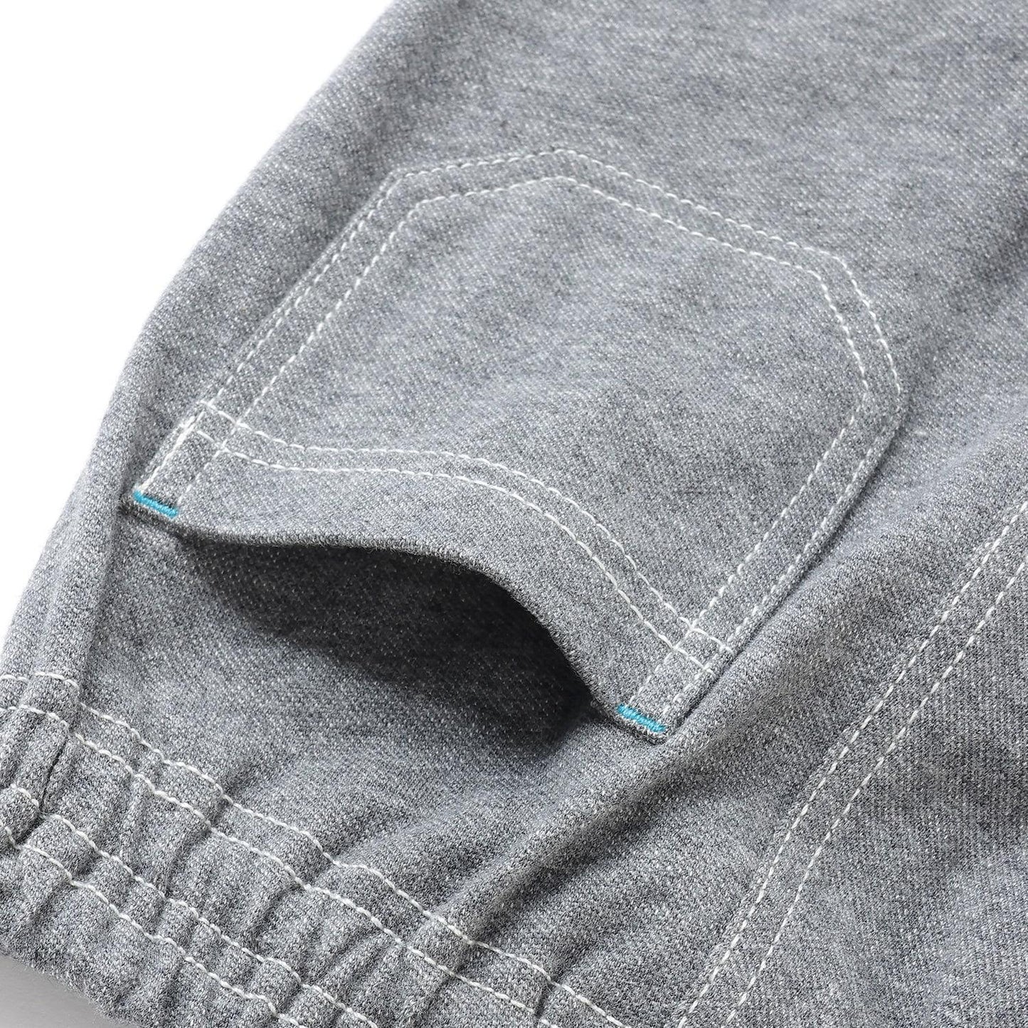 牛仔風針織斜紋長褲