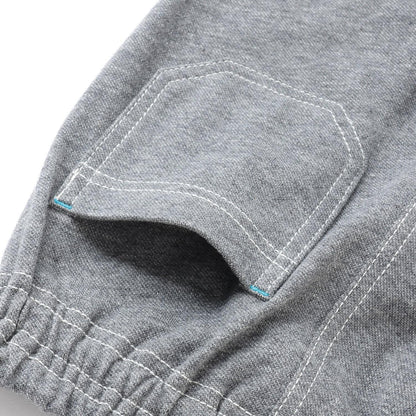 牛仔風針織斜紋長褲