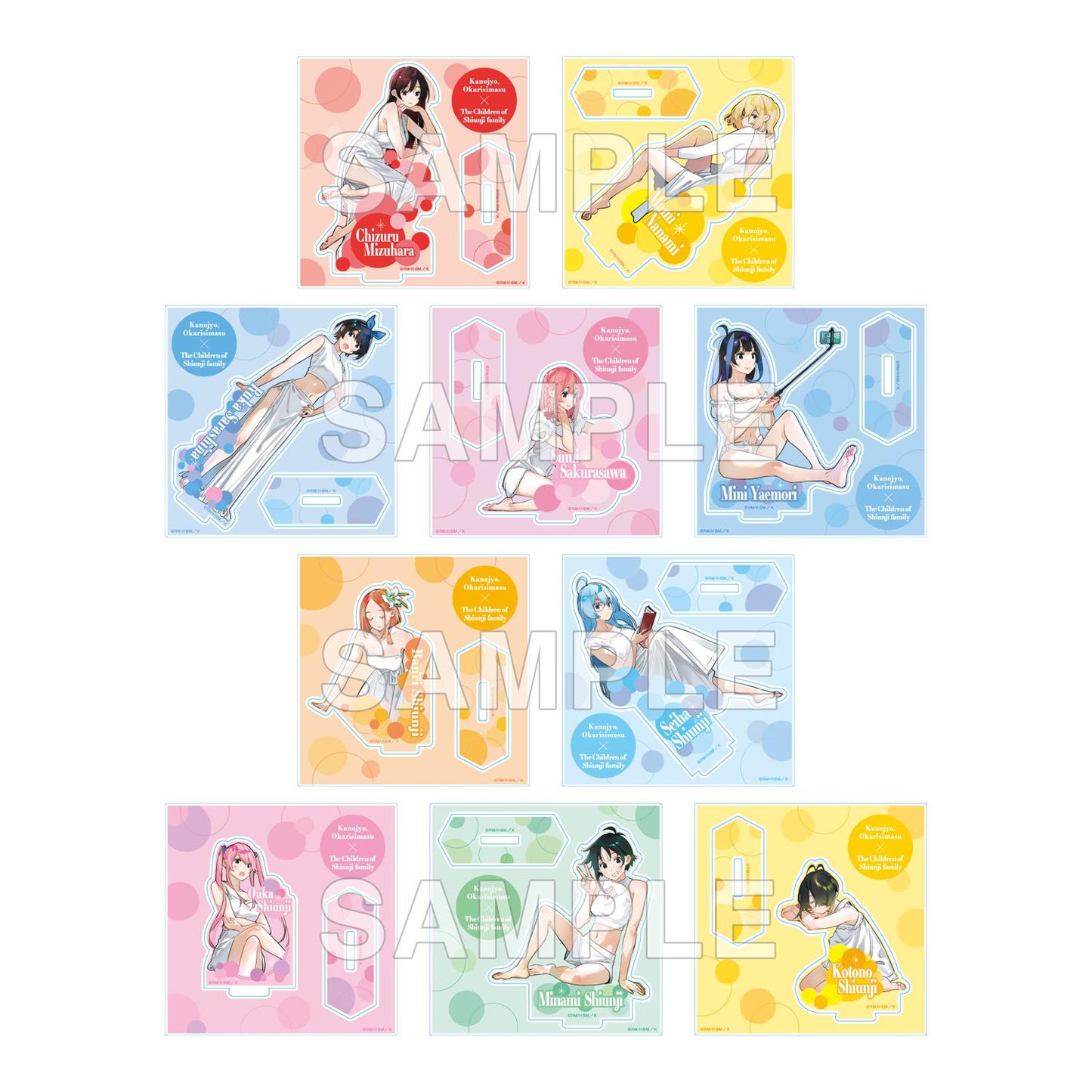 《租借女友》×紫雲寺家的孩子們 交易亞克力支架 Ver. Venus【包裝盒/10個裝】