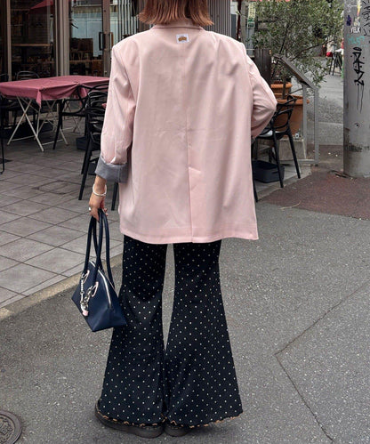 【HELLO.SANFRANCISCO/你好，舊金山】名字刺繡雛菊扣大號夾克