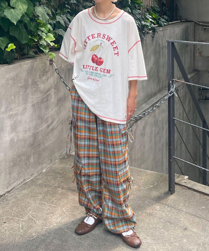 【HELLO.SANFRANCISCO/你好，舊金山】格子卡戎褲