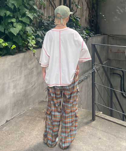 【HELLO.SANFRANCISCO/你好，舊金山】格子卡戎褲