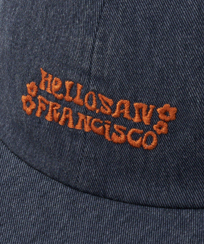 【HELLO.SANFRANCISCO/你好，舊金山】蕾絲絲帶刺繡標誌顏色帽