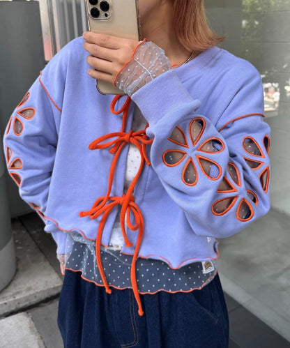 H.S2WAY花朵剪裁衛衣開衫