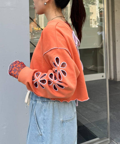 H.S2WAY花朵剪裁衛衣開衫