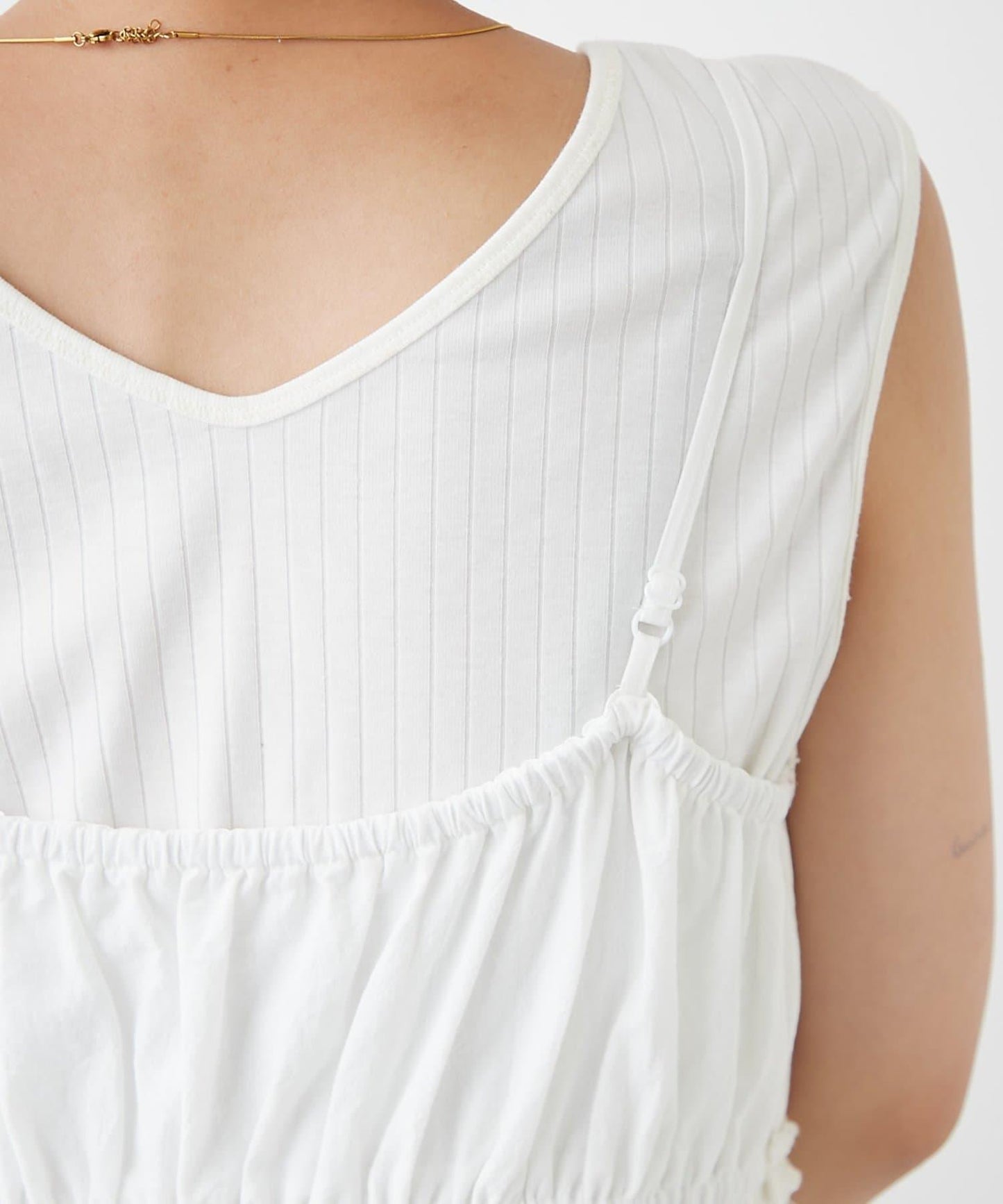 H.S塗鴉風印花蕾絲背心連衣裙