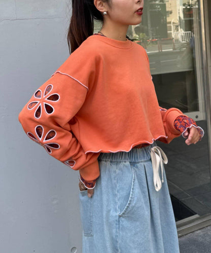 H.S2WAY花朵剪裁衛衣開衫