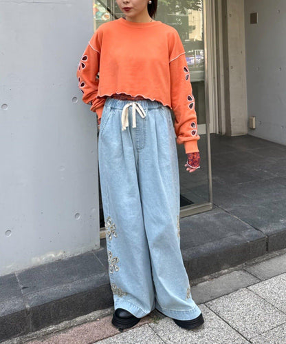 H.S2WAY花朵剪裁衛衣開衫