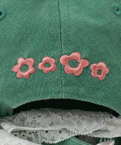 【HELLO.SANFRANCISCO/你好，舊金山】蕾絲絲帶刺繡標誌顏色帽