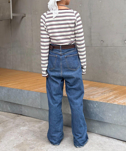 H.S剪裁露肩多功能T恤