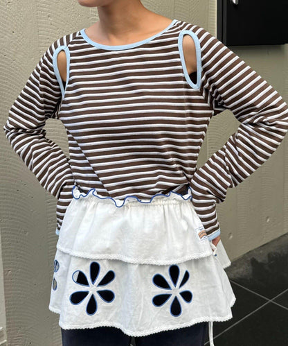 H.S剪裁露肩多功能T恤