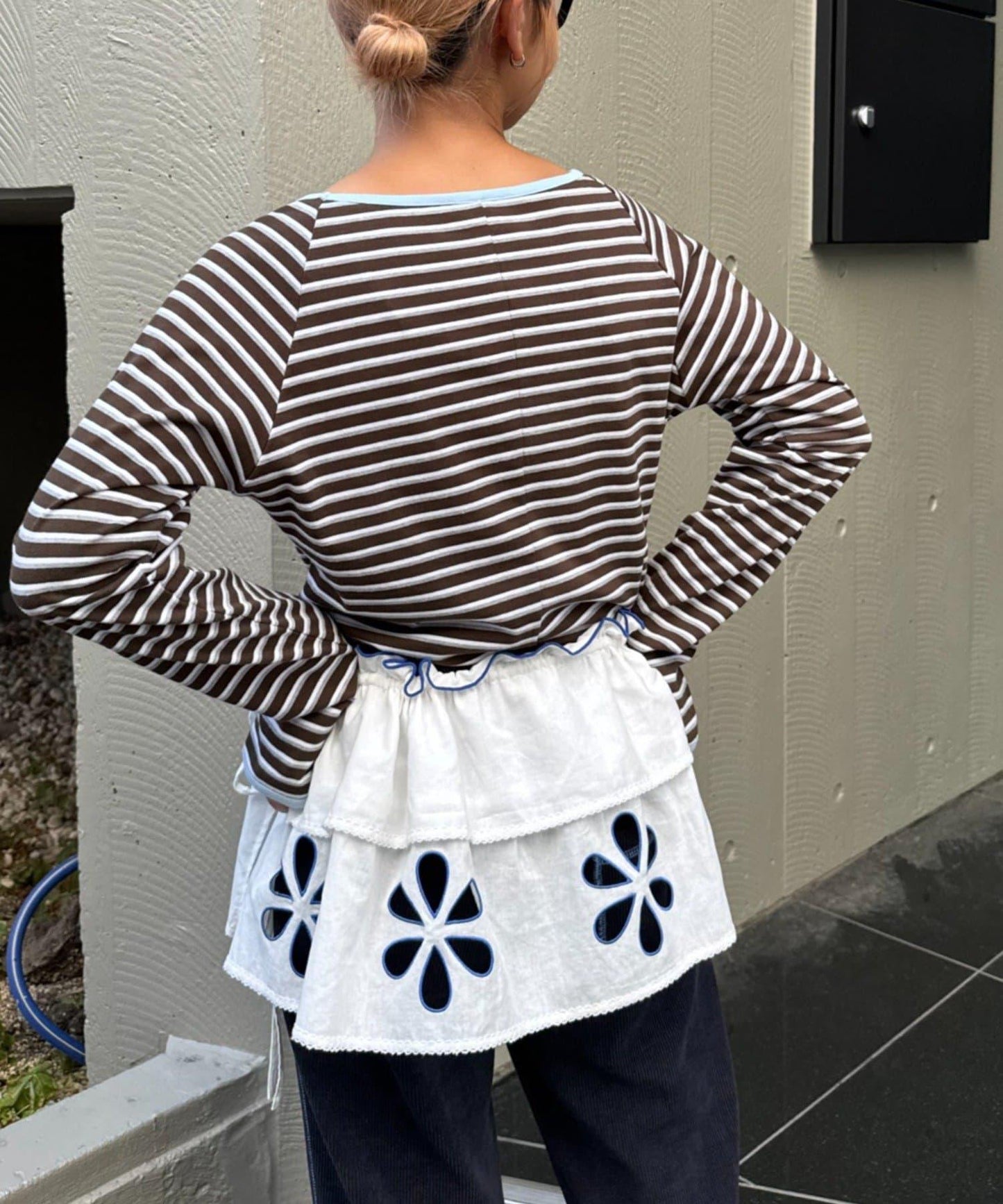 H.S剪裁露肩多功能T恤