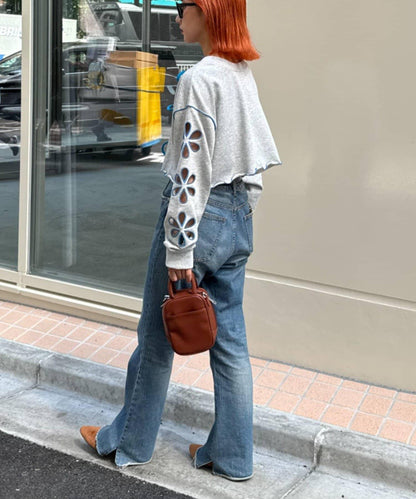 H.S2WAY花朵剪裁衛衣開衫