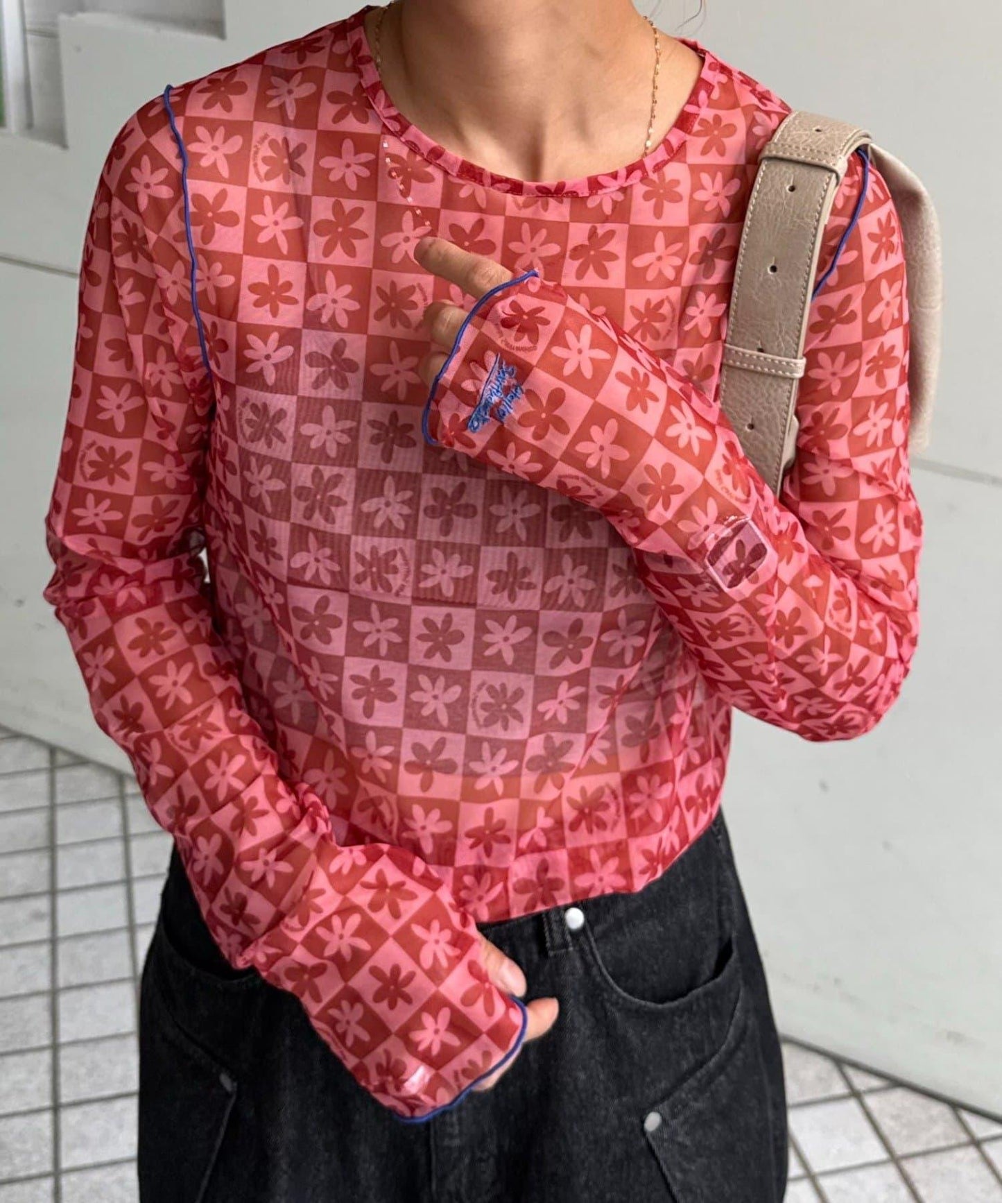 H.S組合花紋上衣