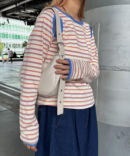 H.S剪裁露肩多功能T恤