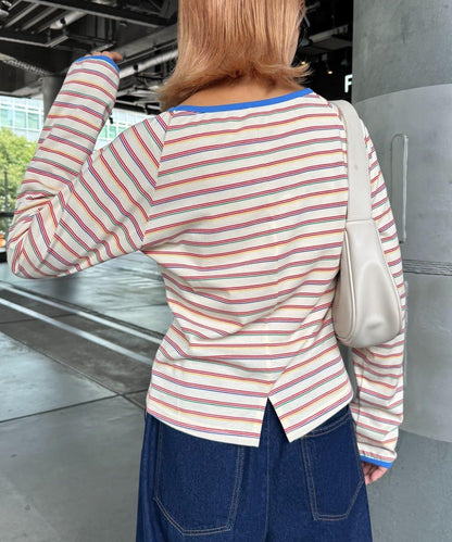 H.S剪裁露肩多功能T恤