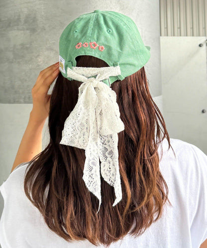 H.S蕾絲絲帶刺繡標誌顏色帽