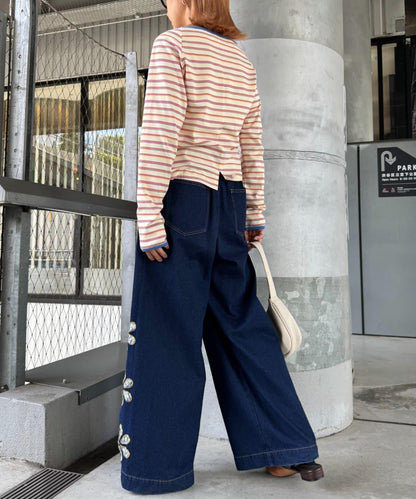 H.S剪裁露肩多功能T恤