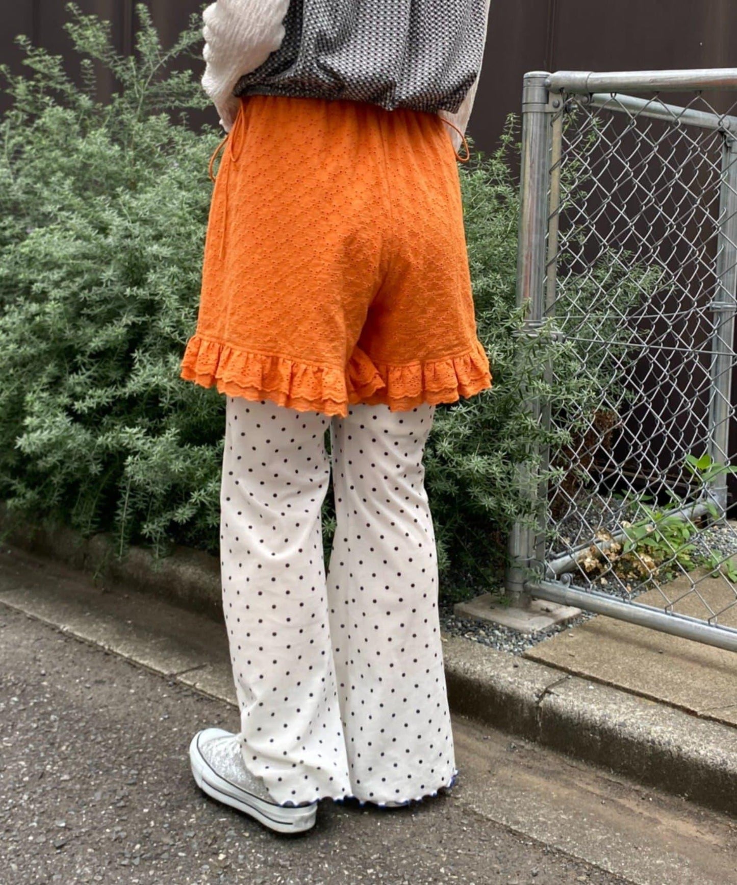 H.S蕾絲荷葉邊短褲