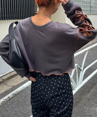 H.S2WAY花朵剪裁衛衣開衫