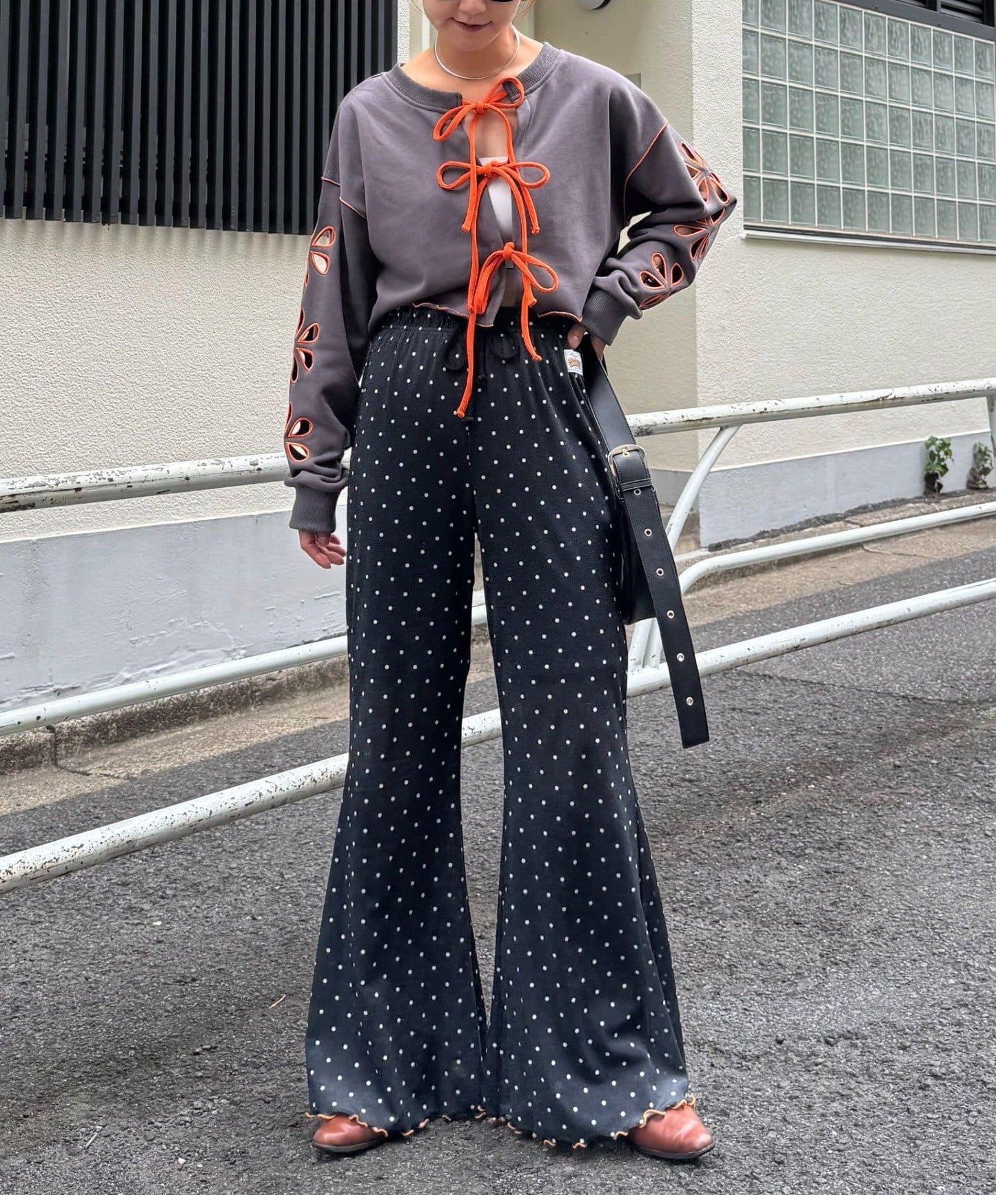 H.S2WAY花朵剪裁衛衣開衫