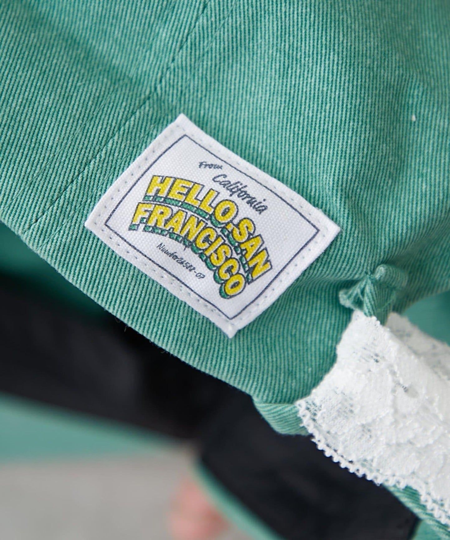 H.S蕾絲絲帶刺繡標誌顏色帽