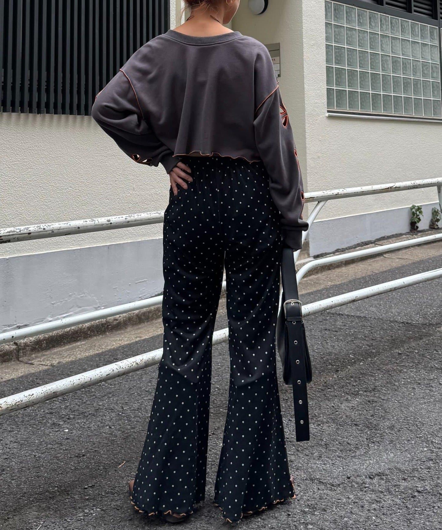 H.S2WAY花朵剪裁衛衣開衫