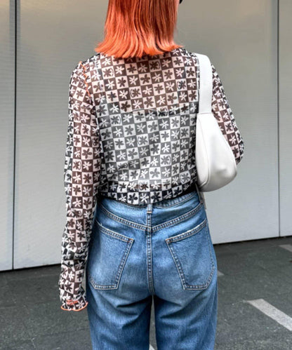 H.S組合花紋上衣