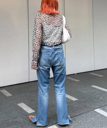 H.S組合花紋上衣