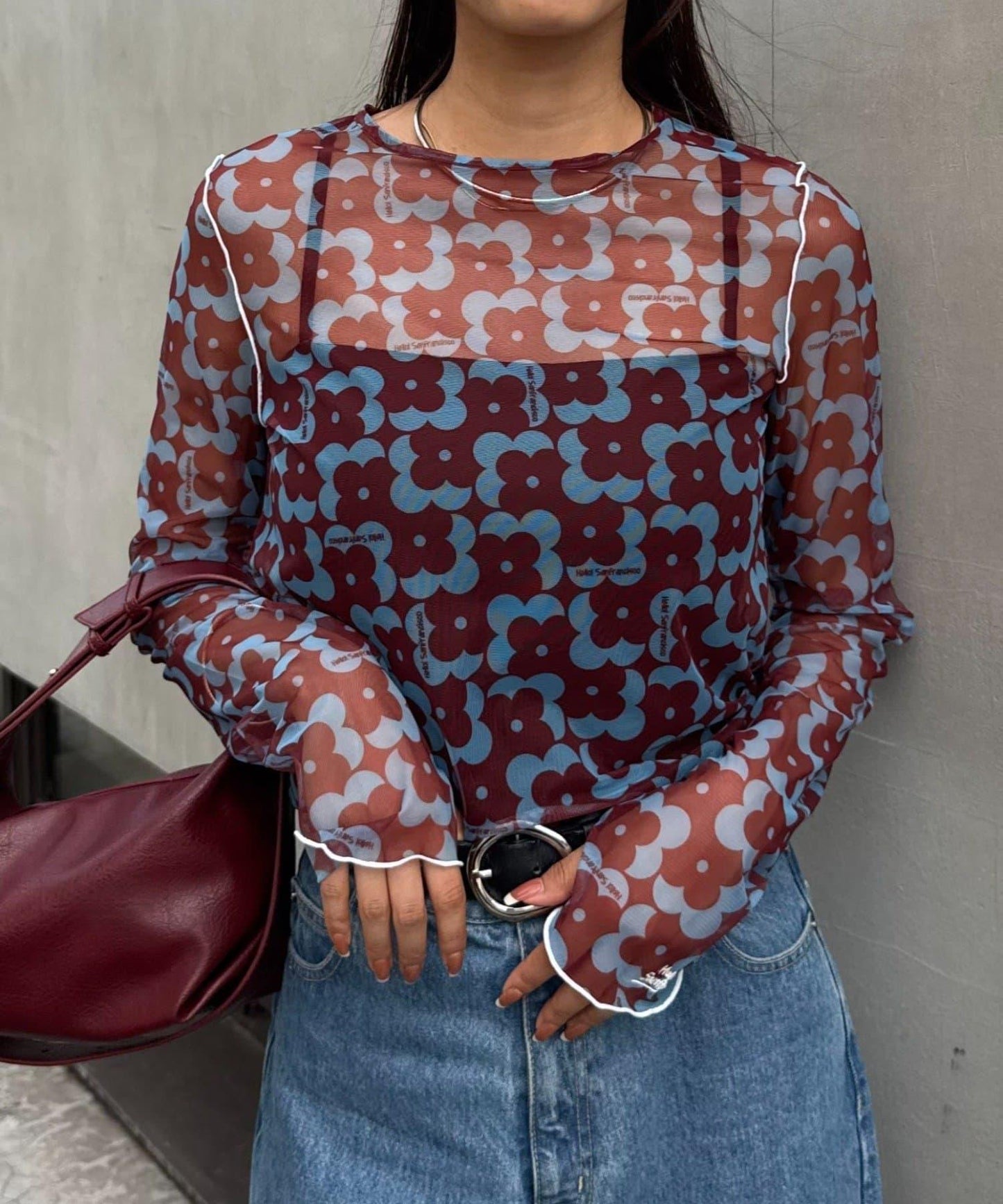 H.S組合花紋上衣