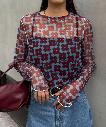 H.S組合花紋上衣