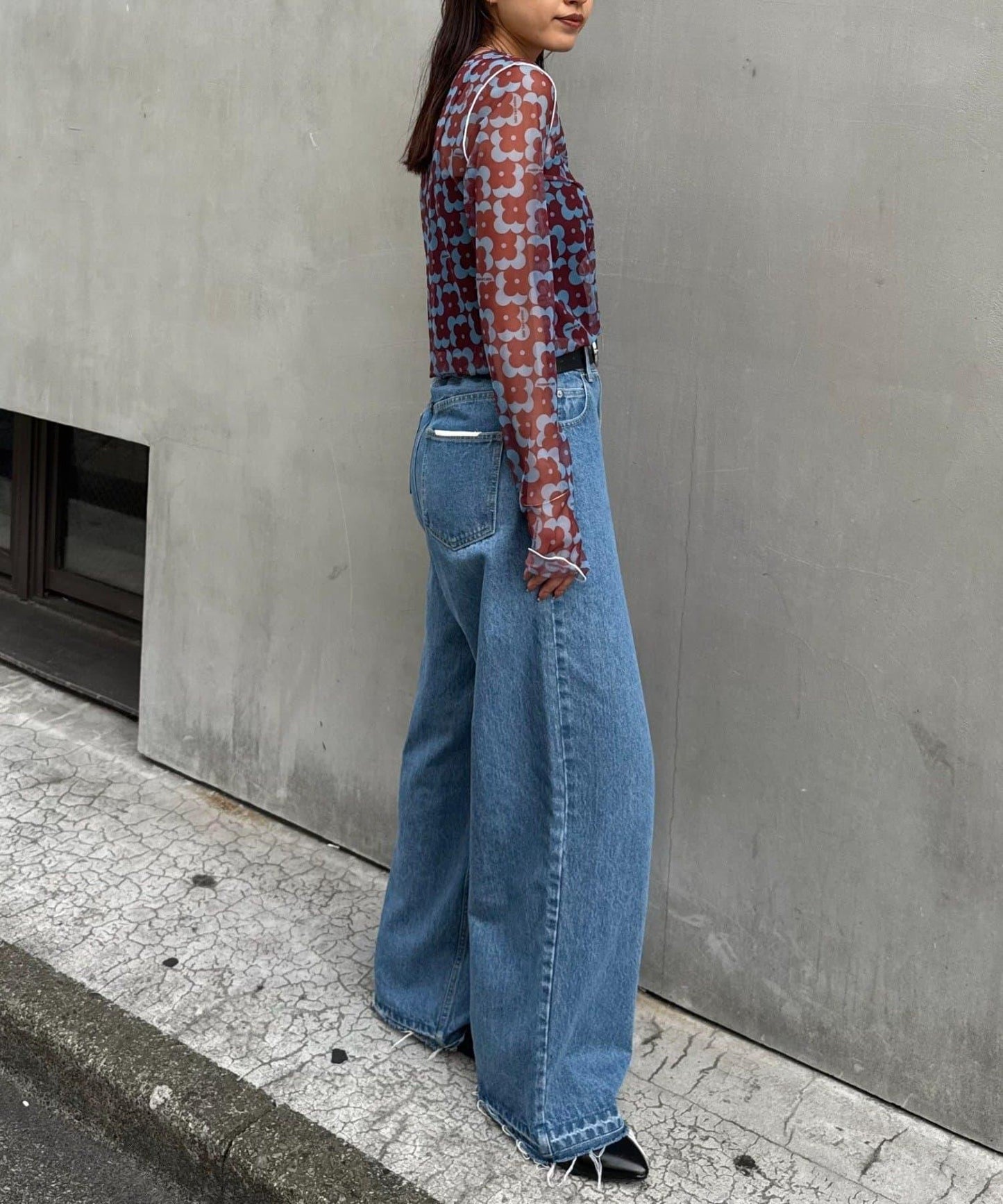 H.S組合花紋上衣