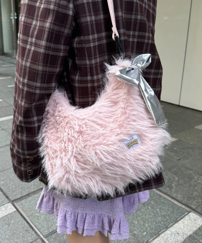 H.S絲帶掛飾多功能手提袋