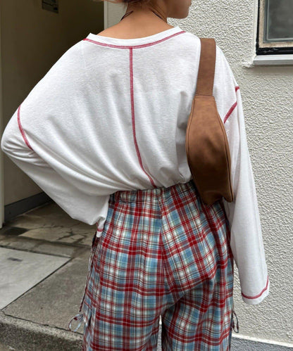 H.S透明紗質圓領T恤