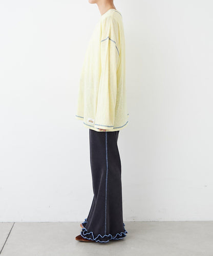 H.S透明紗質圓領T恤