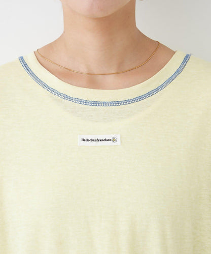 H.S透明紗質圓領T恤