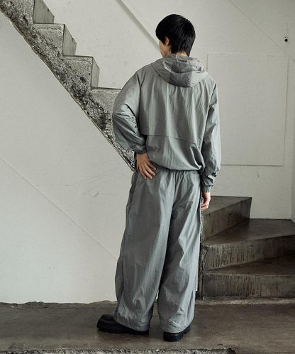 科技尼龍連帽衛衣