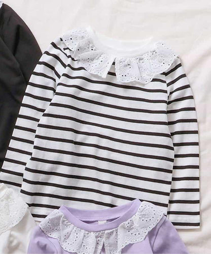 領口蕾絲T恤/7天風格