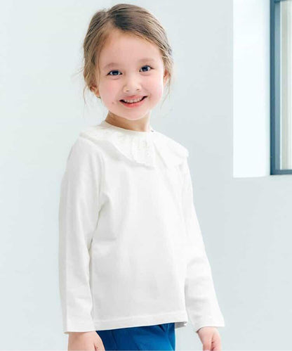 領口蕾絲T恤/7天風格